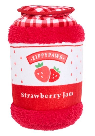 BUBA Pet ZippyPaws Pluszowa norka bungee dla psa Dżem truskawkowy [ZP1113]