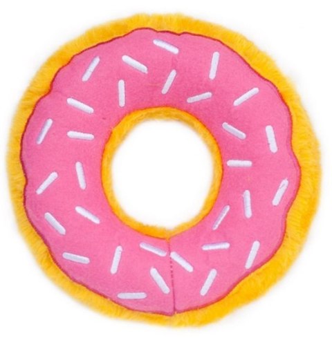 BUBA Pet ZippyPaws Pluszowy Donut Standard truskawkowy [ZP256]