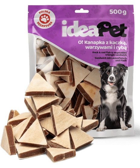 IdeaPet IdeaPet Kanapka z kaczką, warzywami i rybą 500g