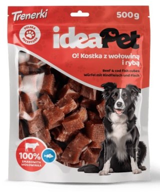 IdeaPet IdeaPet Kostka z wołowiną i rybą 500g