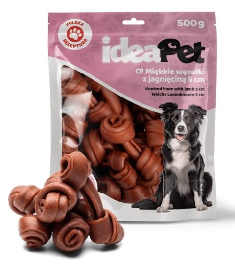 IdeaPet IdeaPet Miękkie węzełki z jagnieciną 5cm 500g