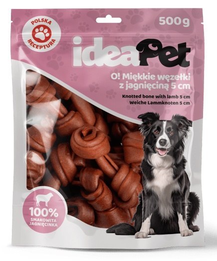 IdeaPet IdeaPet Miękkie węzełki z jagnieciną 5cm 500g