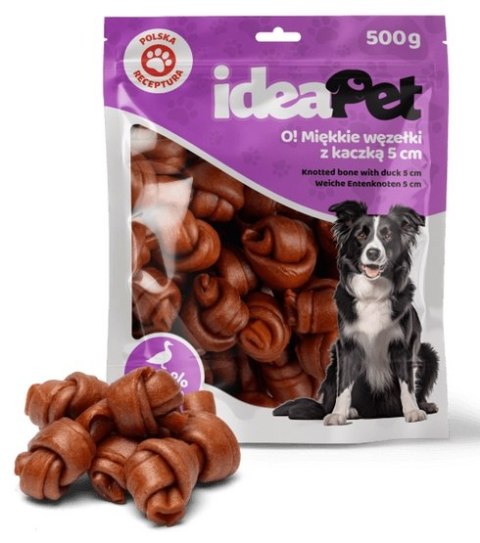 IdeaPet IdeaPet Miękkie węzełki z kaczką 5cm 500g