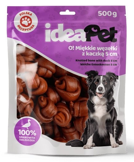 IdeaPet IdeaPet Miękkie węzełki z kaczką 5cm 500g