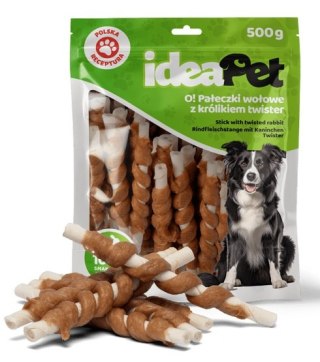 IdeaPet IdeaPet Pałeczki wołowe z królikiem Twister 500g