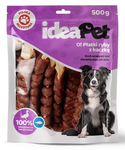 IdeaPet IdeaPet Płatki ryby z kaczką 500g