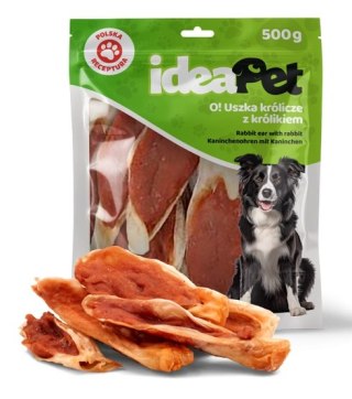 IdeaPet IdeaPet Uszka królicze z królikiem 500g