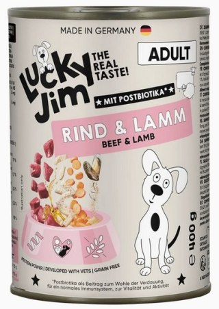 Lucky Jim Lucky Jim Classic Adult Wołowina i jagnięcina puszka 400g
