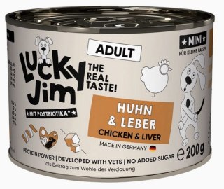 Lucky Jim Lucky Jim Classic Mini Adult Kurczak i wątróbka puszka 200g