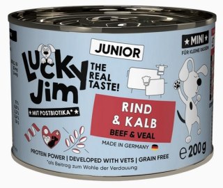 Lucky Jim Lucky Jim Classic Mini Junior Wołowina i cielęcina puszka 200g