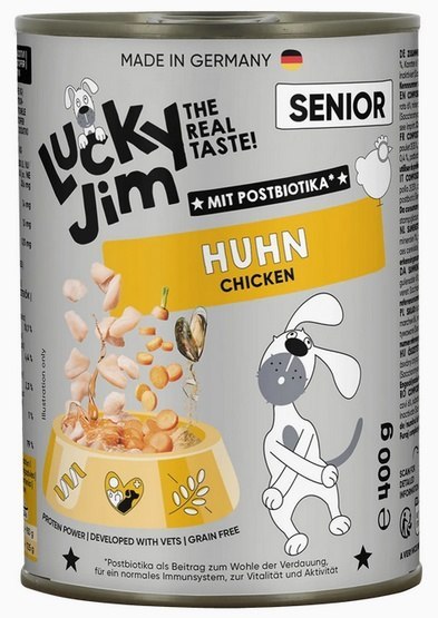Lucky Jim Lucky Jim Classic Senior Kurczak puszka 400g