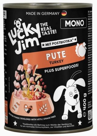 Lucky Jim Lucky Jim Mono Adult Indyk puszka 400g