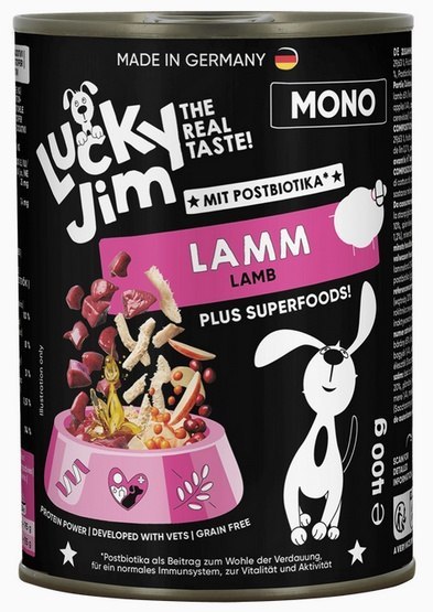 Lucky Jim Lucky Jim Mono Adult Jagnięcina puszka 400g