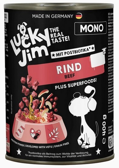 Lucky Jim Lucky Jim Mono Adult Wołowina puszka 400