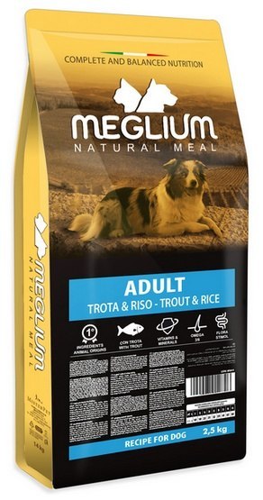 Meglium Meglium Dog Adult Trout & Rice 2,5kg