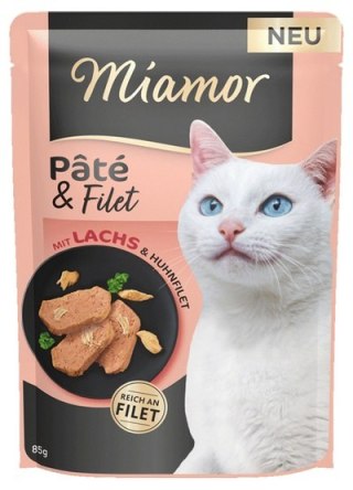 Miamor Feine Filets Miamor Pate & Filet Łosoś & Kurczak saszetka 85g