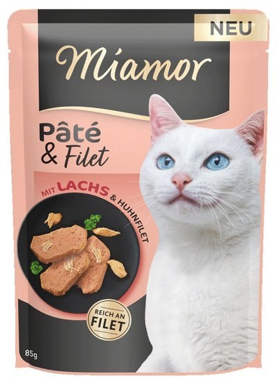 Miamor Feine Filets Miamor Pate & Filet Łosoś & Kurczak saszetka 85g