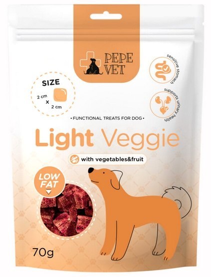 Paka Zwierzaka Paka Zwierzaka PEPE VET Przysmak funkcjonalny Light Veggie 70g