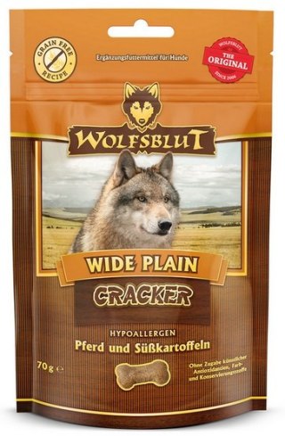 Wolfsblut Wolfsblut Dog Cracker Wide Plain - konina i bataty 70g