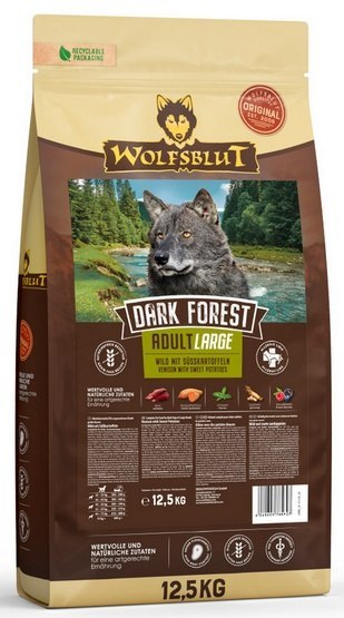 Wolfsblut Wolfsblut Dog Dark Forest Adult Large - dziczyzna i bataty 12,5kg