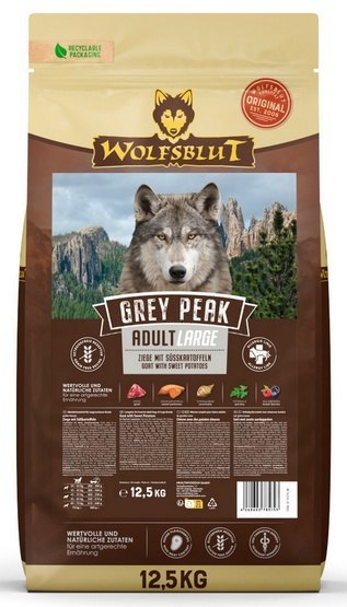 Wolfsblut Wolfsblut Dog Grey Peak Adult Large - koza i bataty 12,5kg