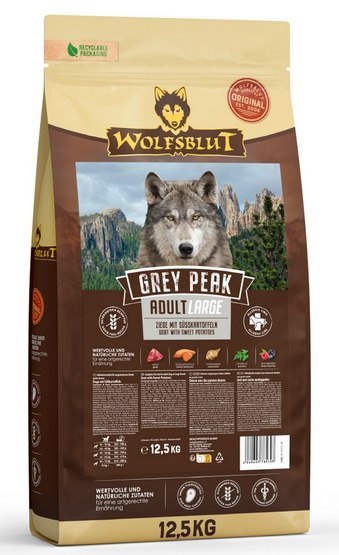 Wolfsblut Wolfsblut Dog Grey Peak Adult Large - koza i bataty 12,5kg