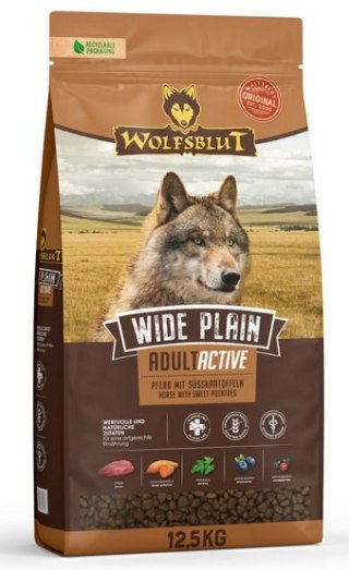 Wolfsblut Wolfsblut Dog Wide Plain Adult Active - konina i bataty 12,5kg