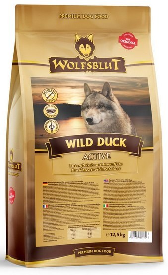 Wolfsblut Wolfsblut Dog Wild Duck Active - kaczka i ziemniaki 12,5kg