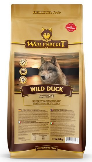 Wolfsblut Wolfsblut Dog Wild Duck Active - kaczka i ziemniaki 12,5kg