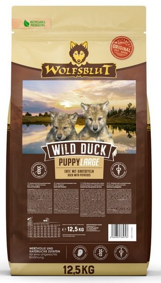 Wolfsblut Wolfsblut Dog Wild Duck Puppy Large - kaczka i ziemniaki 12,5kg