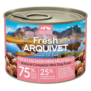 Arquivet Fresh MINI klopsiki z łososiem, marchewką i groszkiem 200g Arquivet Fresh