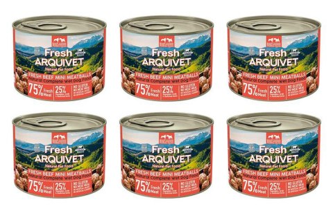 Arquivet Fresh MINI klopsiki z wołowiny w sosie 6x200g Arquivet Fresh