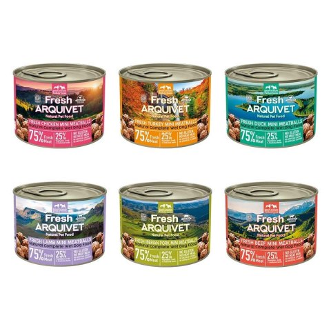 Arquivet Fresh klopsiki MINI MIX SMAKÓW 6x200g Arquivet Fresh
