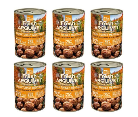Arquivet Fresh klopsiki z indyka w sosie 6x400g Arquivet Fresh