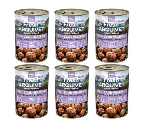 Arquivet Fresh klopsiki z jagnięciny w sosie 6x400g Arquivet Fresh