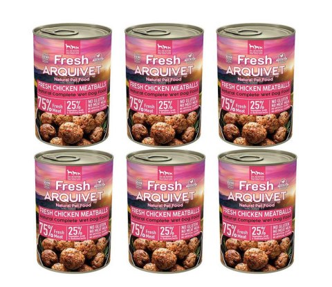 Arquivet Fresh klopsiki z kurczaka w sosie 6x400g Arquivet Fresh