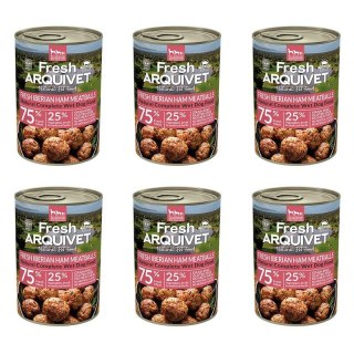 Arquivet Fresh klopsiki z szynką iberyjską, słodkimi ziemniakami i brokułami 6x400g Arquivet Fresh
