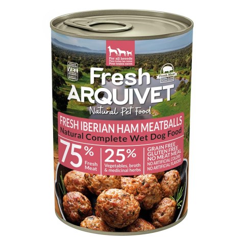 Arquivet Fresh klopsiki z szynką iberyjską, słodkimi ziemniakami i brokułami 6x400g Arquivet Fresh