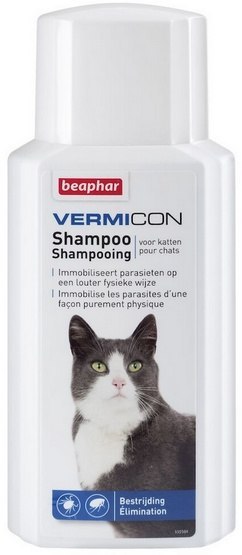 Beaphar Beaphar Vermicon Szampon dla kota przeciwko pchłom i kleszczom 200ml