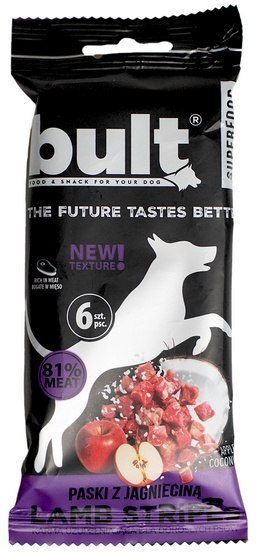 Bult Bult Superfood Tasty Stripes Paski z jagnięciną 60g