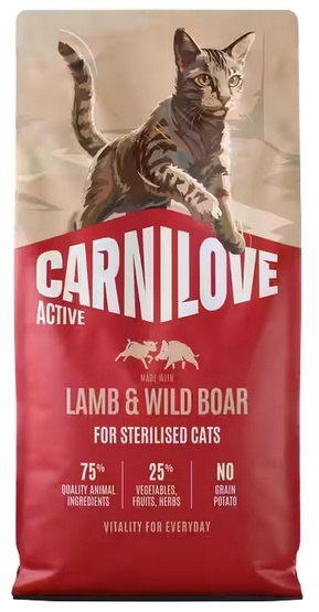 Carnilove Carnilove Cat Active Lamb & Wild Boar Sterilised - jagnięcina i dzik 400g