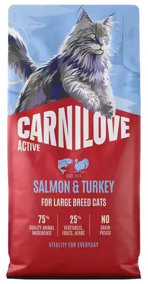 Carnilove Carnilove Cat Active Salmon & Turkey Large - łosoś i indyk 400g