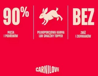 Carnilove Carnilove Cat Rabbit Kitten - królik w sosie saszetka 85g