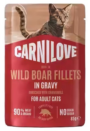 Carnilove Carnilove Cat Wild Boar - dzik w sosie saszetka 85g