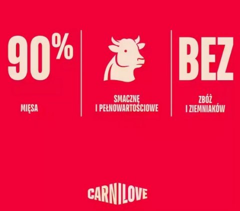 Carnilove Carnilove Dog Jerky Beef Fillet - wołowina filet 100g