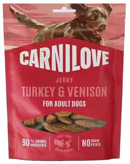 Carnilove Carnilove Dog Jerky Turkey & Venison - indyk i dziczyzna 100g