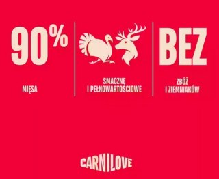 Carnilove Carnilove Dog Jerky Turkey & Venison - indyk i dziczyzna 100g