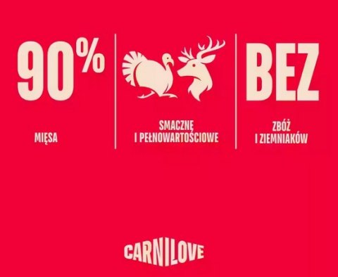 Carnilove Carnilove Dog Jerky Turkey & Venison - indyk i dziczyzna 100g