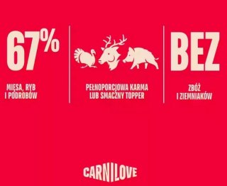 Carnilove Carnilove Dog Turkey & Reindeer & Wildboar Adult - indyk, renifer i dzik puszka 400g