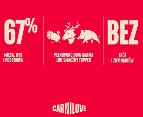 Carnilove Carnilove Dog Turkey & Reindeer & Wildboar Adult - indyk, renifer i dzik puszka 400g